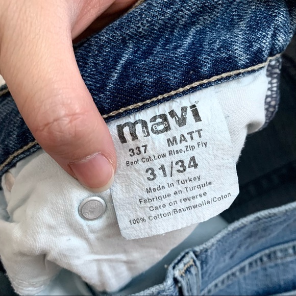 Mavi Low Rise Boot Cut Matt Jeans - Picture 8 of 10